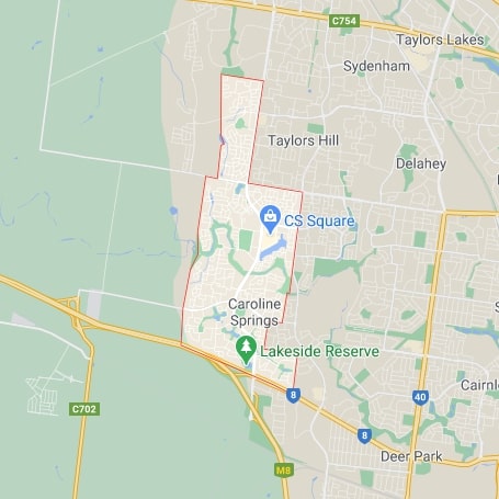 Caroline Springs map area