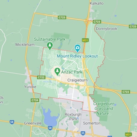 Craigieburn map area