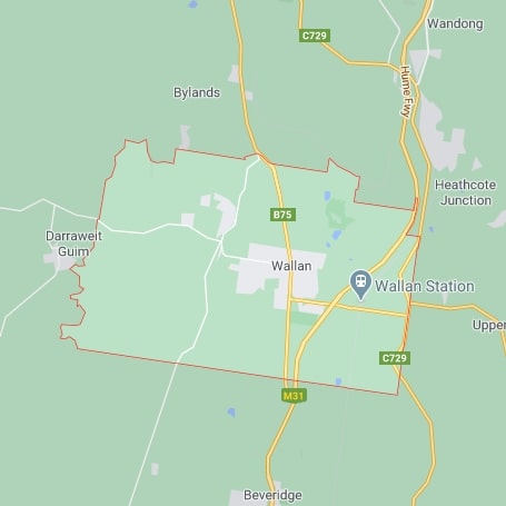 Wallan map area