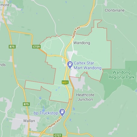 Wandong map area