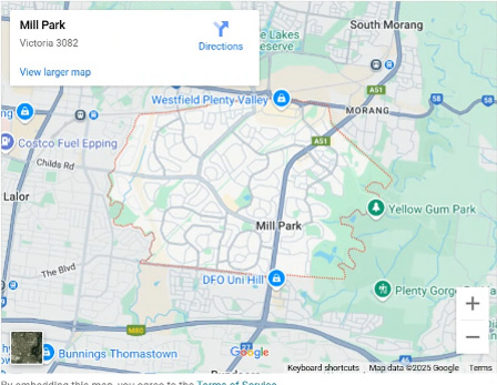 Thomastown map area