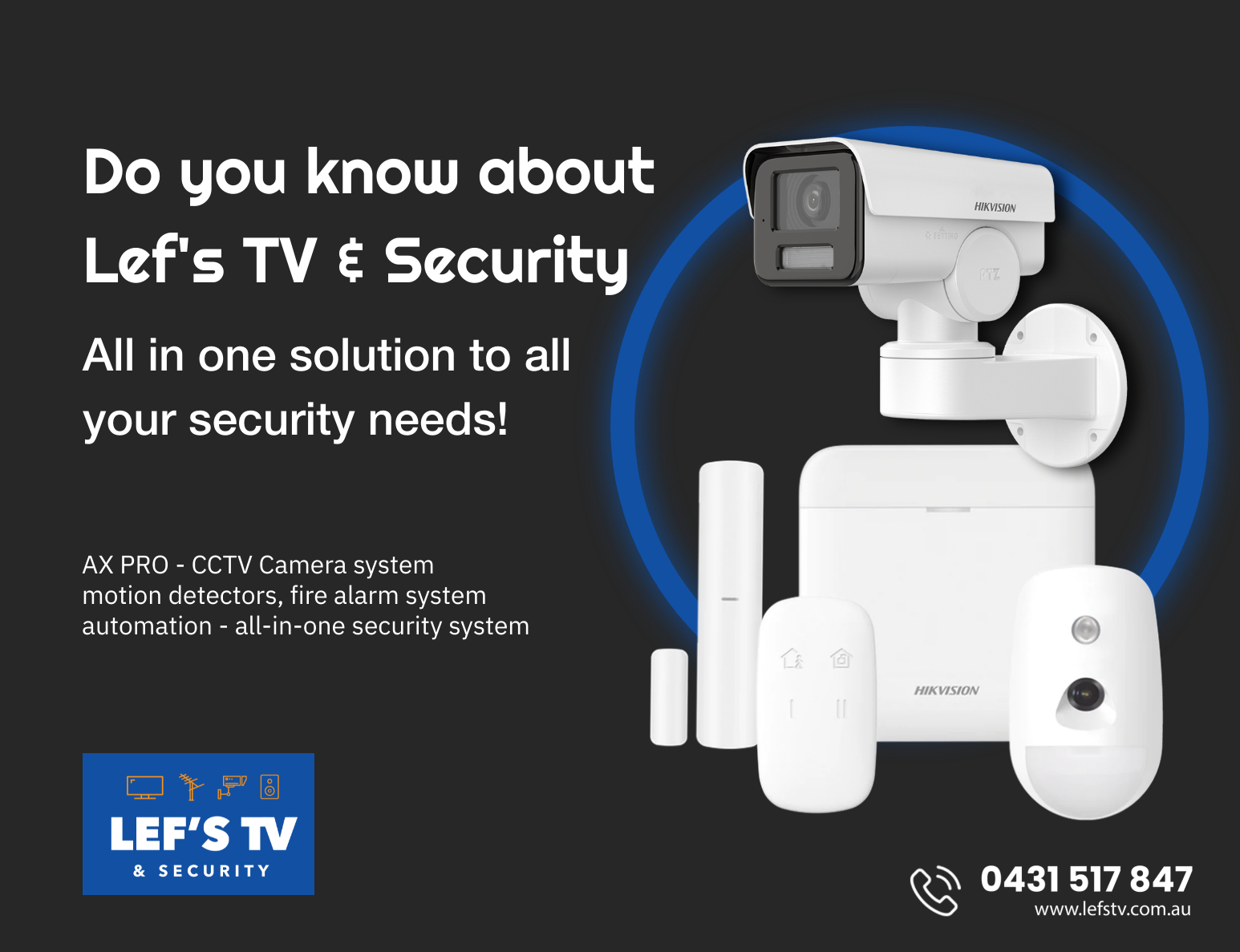 Lefs TV & Security Camera Installation in Cranbourne